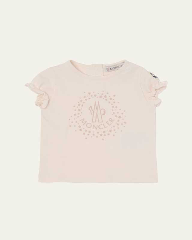 Girl's Starry Logo Short-Sleeve Graphic T-Shirt, Size 1M-3